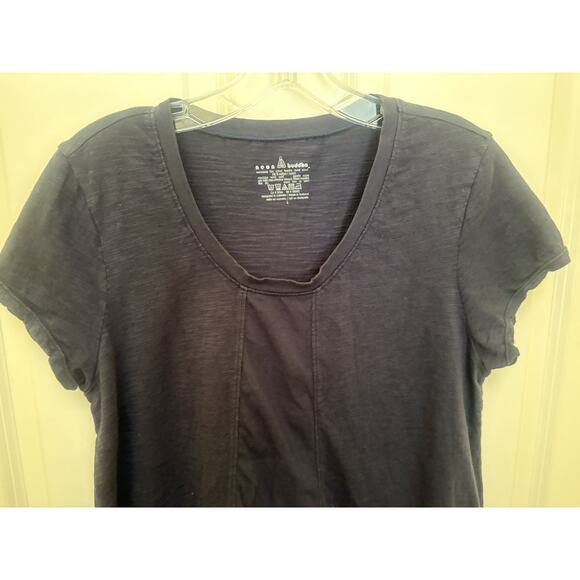 Neon Buddha Women Blue Short Sleeve T-Shirt Large - Picture 3 of 4